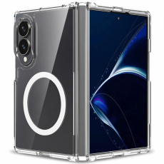 SupCase - Tech-Protect Mobilskal Magsafe F&ouml;r Galaxy Z Fold 8 Flexair Hybrid - Clear