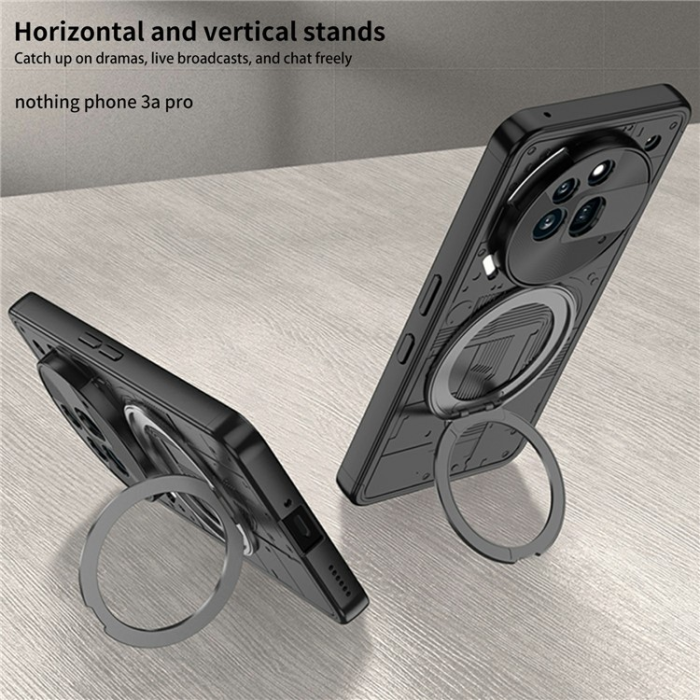 A-One Brand - Nothing Phone (3a) Pro Mobilskal MagSafe Kickstand Shockproof