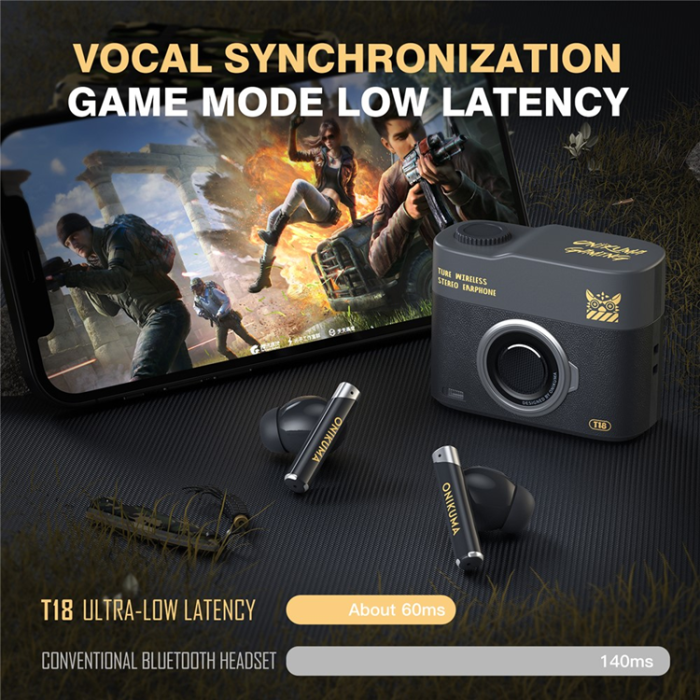 ONIKUMA - ONIKUMA TWS Trådlösa Bluetooth Hörlurar In-ear T18