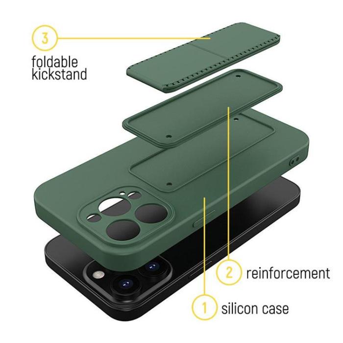 Wozinsky - Wozinsky Galaxy A72 4G Skal Kickstand Silicone - Ljusblå