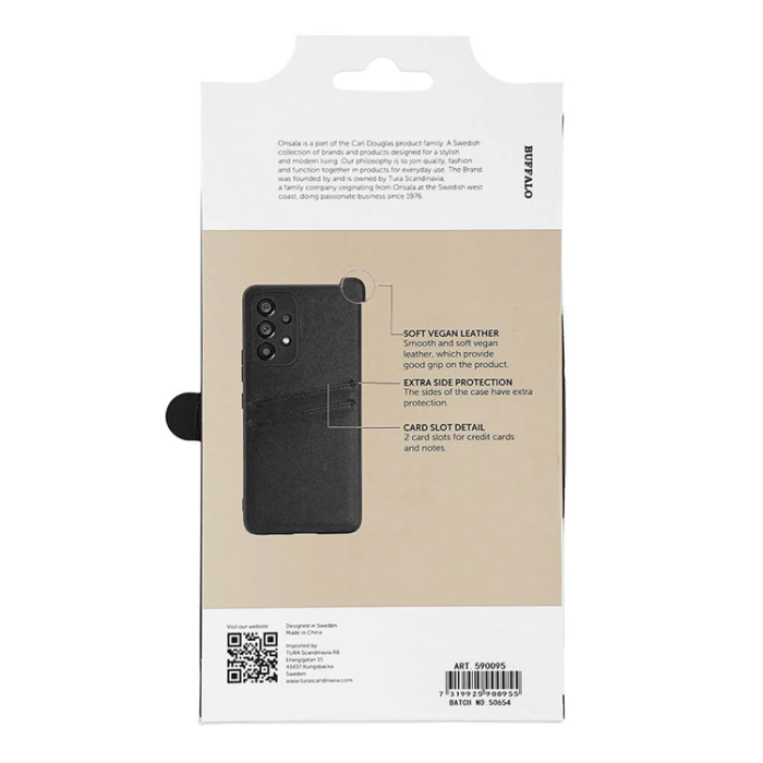 BUFFALO - Buffalo Galaxy A53 5G Mobilskal PU - Svart