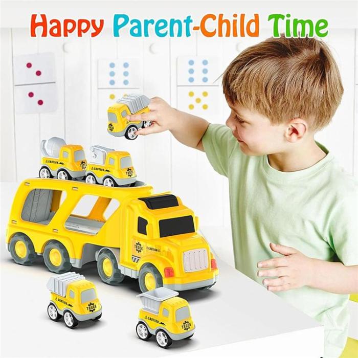 OEM - Barnlastbilar Leksaker Friktionsdrivna Minibilar för Barn (Ålder 1+) - Gul