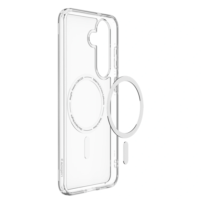 Spigen - Spigen Mobilskal För Galaxy S26 FE Magsafe Ultra Hybrid - Clear/Vit