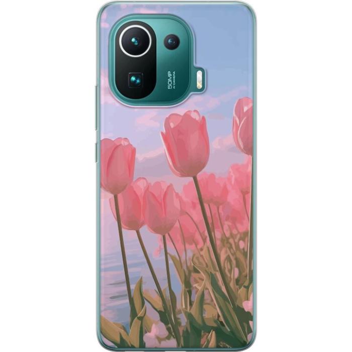 iSecrets - Mobilskal till Xiaomi Mi 11 Pro med Rosa Tulpaner