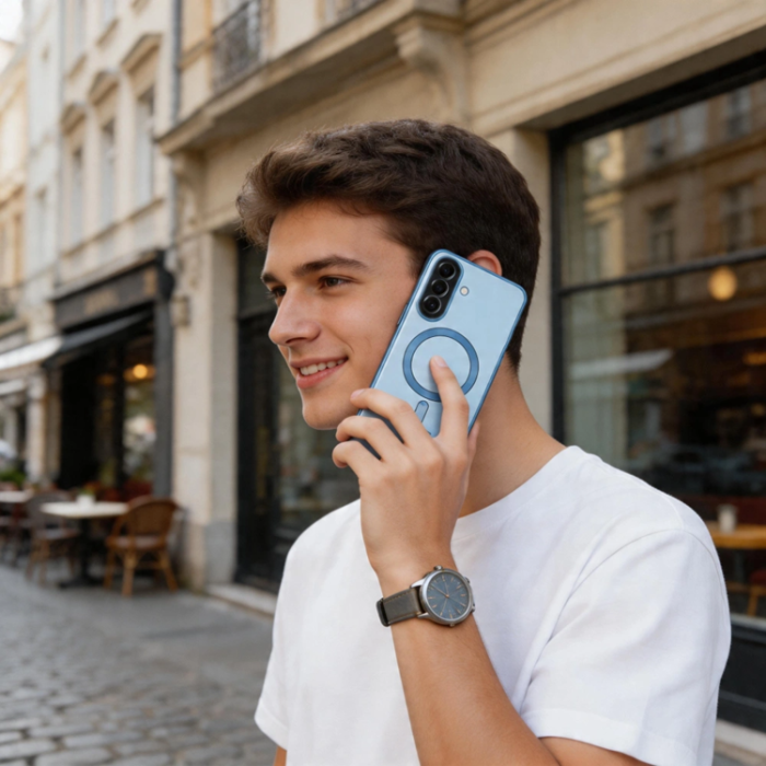 Tech-Protect - Tech-Protect Mobilskal För Galaxy A57 5G Magsafe Magflex - Sky Blå