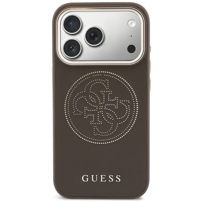 Guess - Guess Mobilskal För iPhone 17 Pro Max MagSafe Perforated 4G - Brun