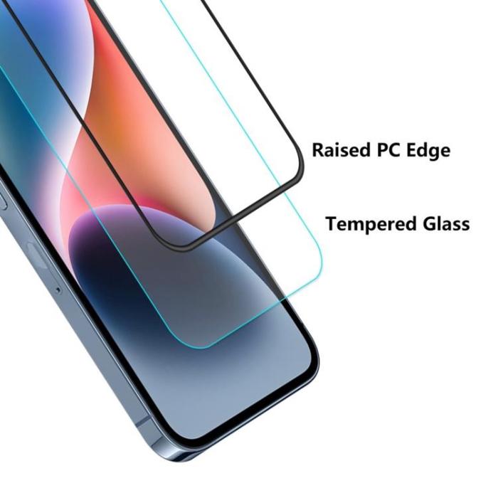OEM - [1-PACK] iPhone 15/16 Härdat Glas Skärmskydd - Svart