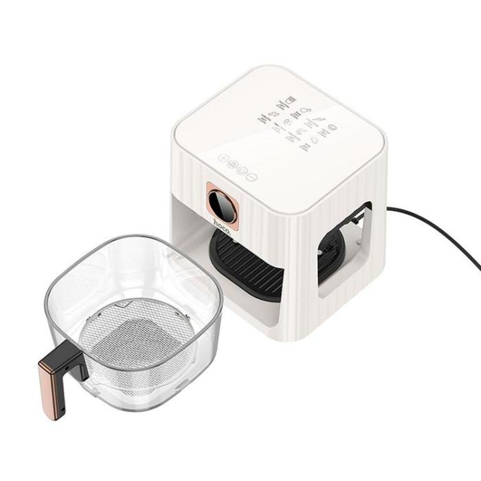 Hoco - Hoco Airfryer med Pekskärm 4.5L 1100W - Vit