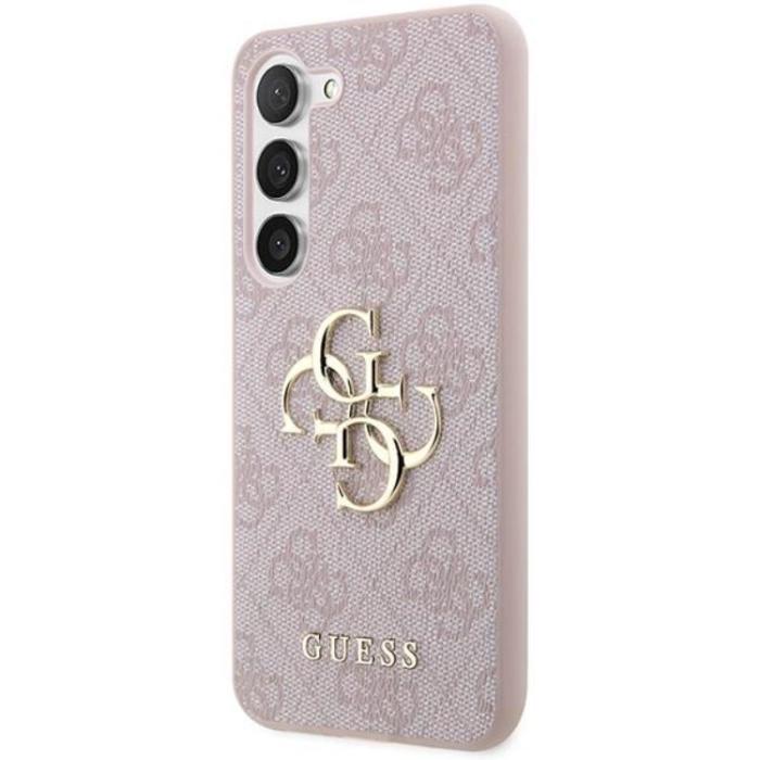 Guess - Guess Galaxy S23 FE Mobilskal Big Metall Logo - Rosa