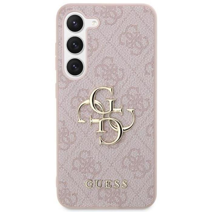 Guess - Guess Galaxy S23 FE Mobilskal Big Metall Logo - Rosa