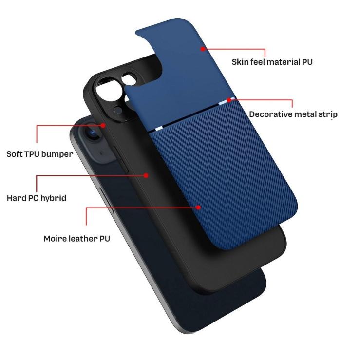 OEM - Galaxy A21s Skal Forcell Noble Hårdplast - Blå