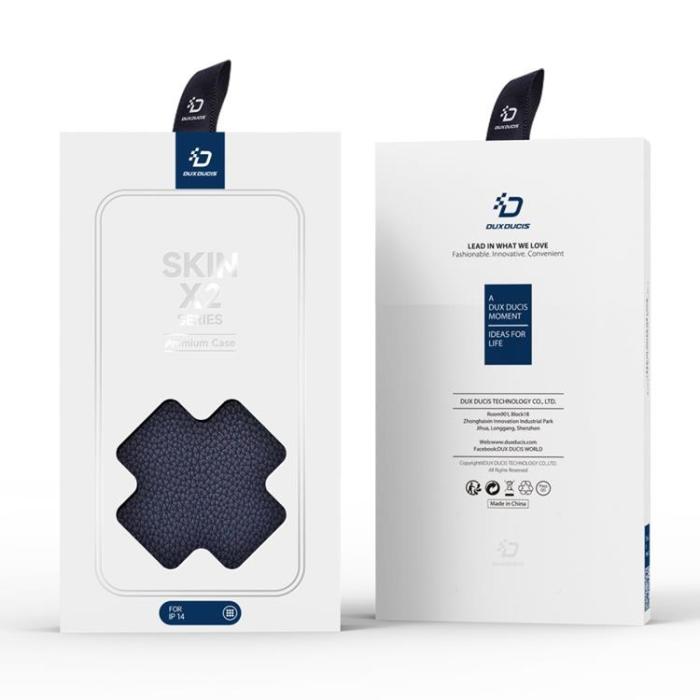 Dux Ducis - Dux Ducis iPhone 14 Plus Plånboksfodral Skin X2 - Blå