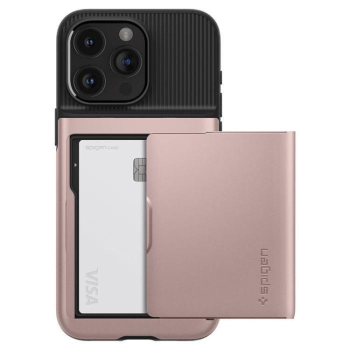Spigen - Spigen iPhone 15 Pro Mobilskal Slim Armor CS - Rosa