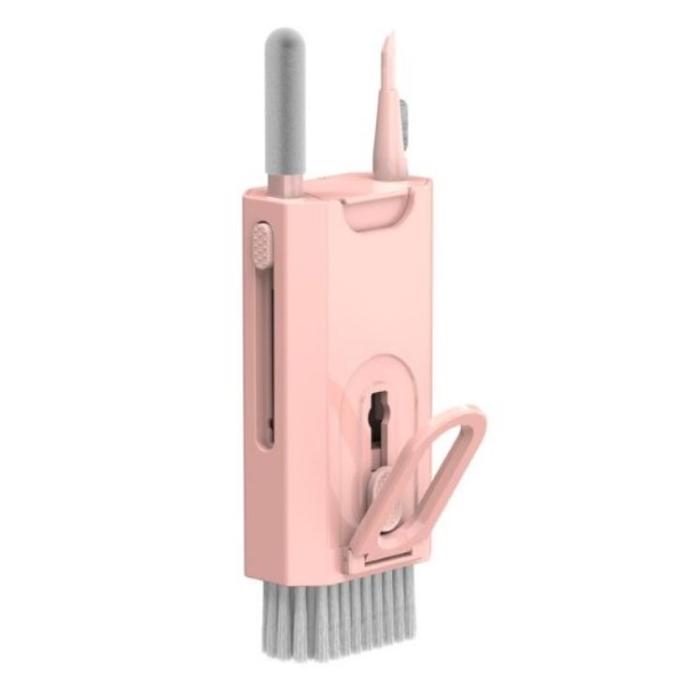 OEM - 8-in-1 Cleaning Tool Kit med Brush - Rosa