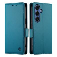 OEM - Samsung Galaxy S26 Plus Fodral Konstl&auml;der St&auml;ll - Bl&aring;
