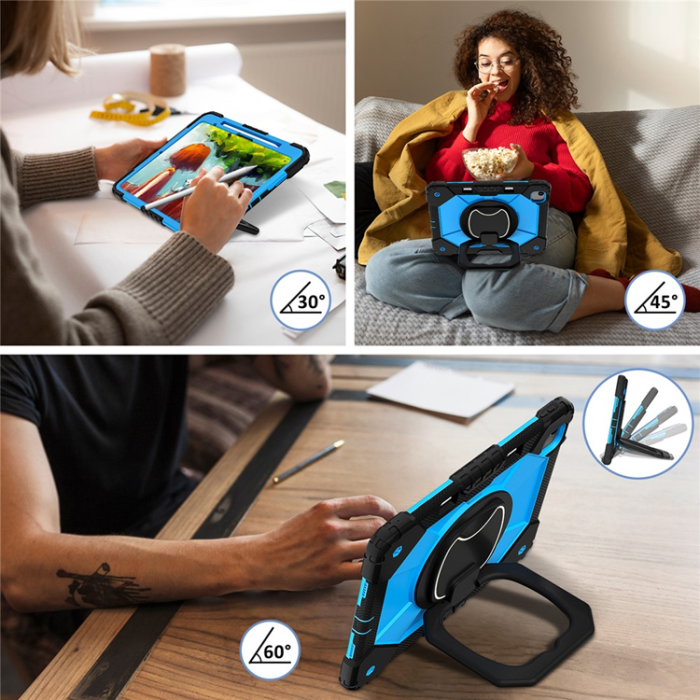 A-One Brand - iPad Air 13(2025/2024) Skal Kickstand - Svart/Blue