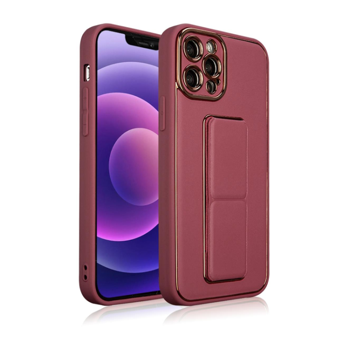 OEM - iPhone 13 Pro Max Skal Kickstand - Röd
