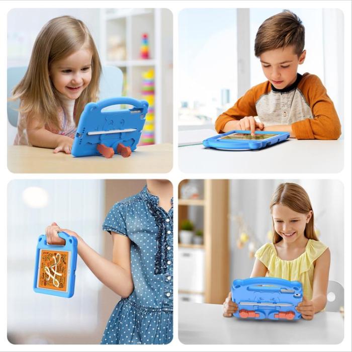 UTGATT5 - Dux Ducis Panda Kids Soft Tablet Skal iPad mini 5 / 4 / 3 / 2 / 1 - Blå