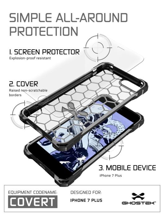 UTGATT1 - Ghostek Covert Skal till Apple iPhone 7 Plus - MörkGrå
