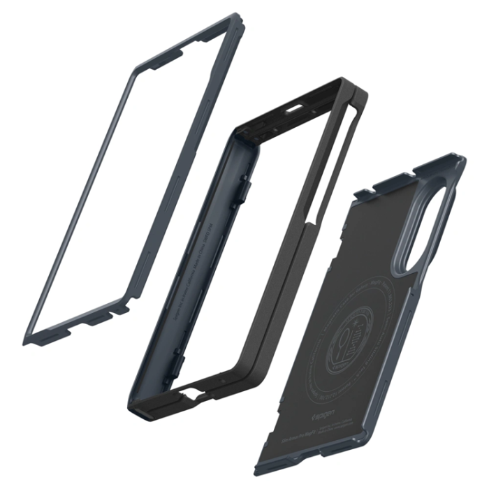 Spigen - Spigen Mobilskal För Galaxy Z Fold 8 MagSafe Slim Armor Pro - Metal Slate