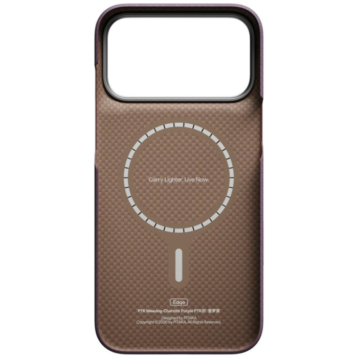PITAKA - PITAKA Mobilskal För iPhone 18 Pro Max/17 Pro Max Magsafe Edge PTK - Lila