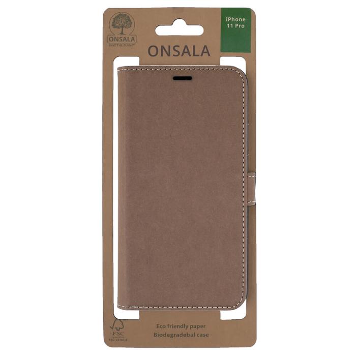 Onsala Collection - ONSALA ECO iPhone 11 Pro Plånboksfodral - Brun