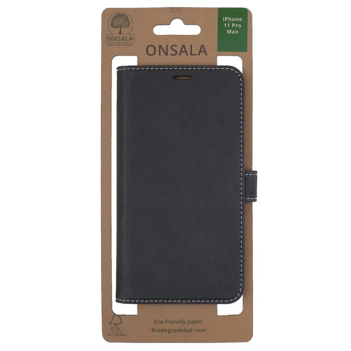 Onsala Collection - ONSALA ECO iPhone 11 Pro Max Plånboksfodral - Svart