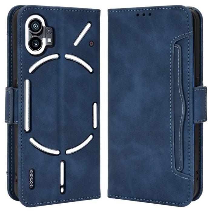 A-One Brand - Nothing Phone 1 Plånboksfodral PU Läder - Blå