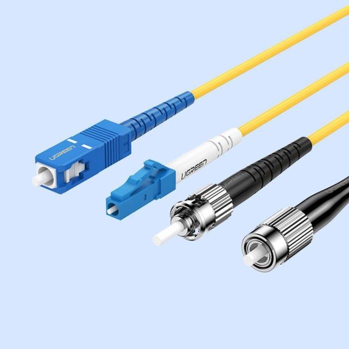 UTGATT - Ugreen SC-SC Single Mode Optical Fiber Nätverk kabel 3 m Gul