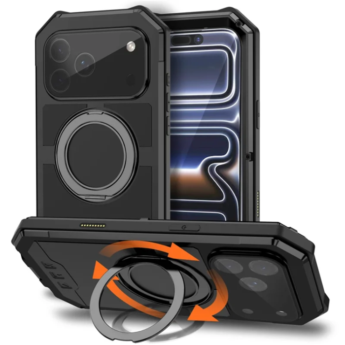 R-JUST - R-JUST iPhone 17 Pro Max Mobilskal Magsafe Kickstand