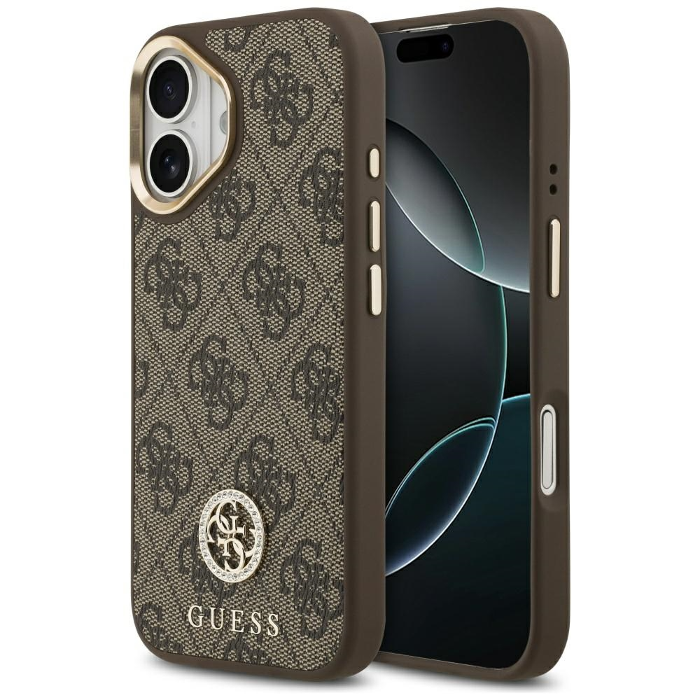 Guess Mobilskal till iPhone 17 Magsafe Strass Logo - Brun | 2353 | AlltMobil
