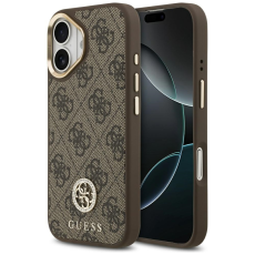 Guess - Guess iPhone 17 Mobilskal Magsafe Strass Logo - Brun