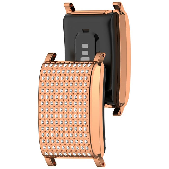 A-One Brand - Whoop 3.0/4.0/5.0 Skal Rhinestone Decor - Rosa Guld