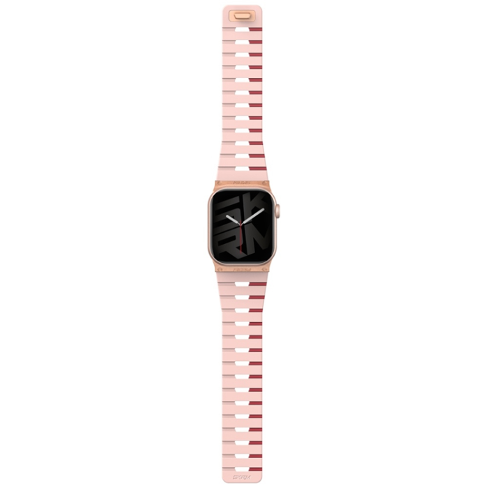 Skinarma - Skinarma Apple Watch 42/41/40 Armband Gemini - Rosa