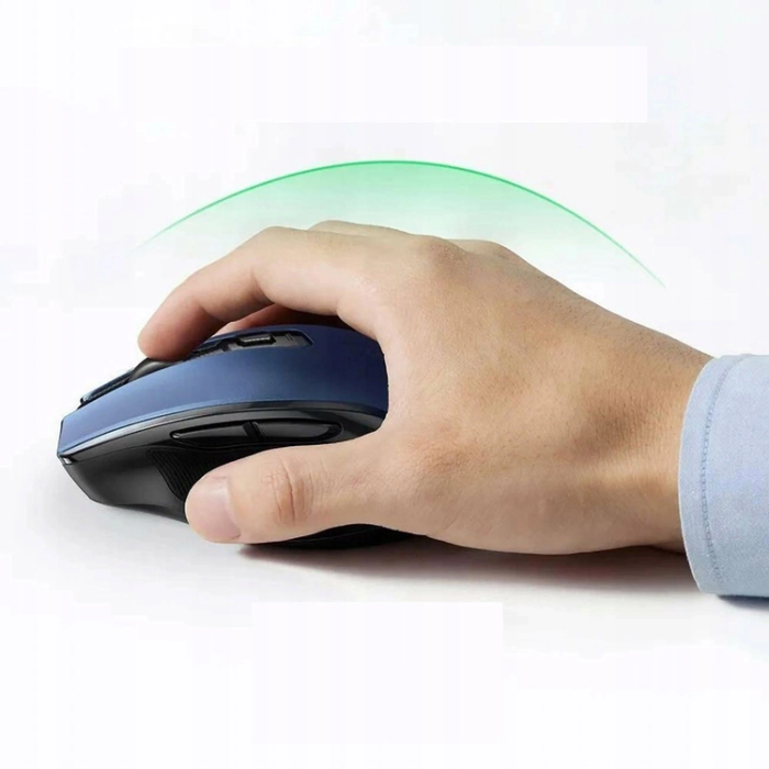 Ugreen - Ugreen Optisk Trådlös USB-Mus 2.4GHz 4000 DPI MU006 - Blå