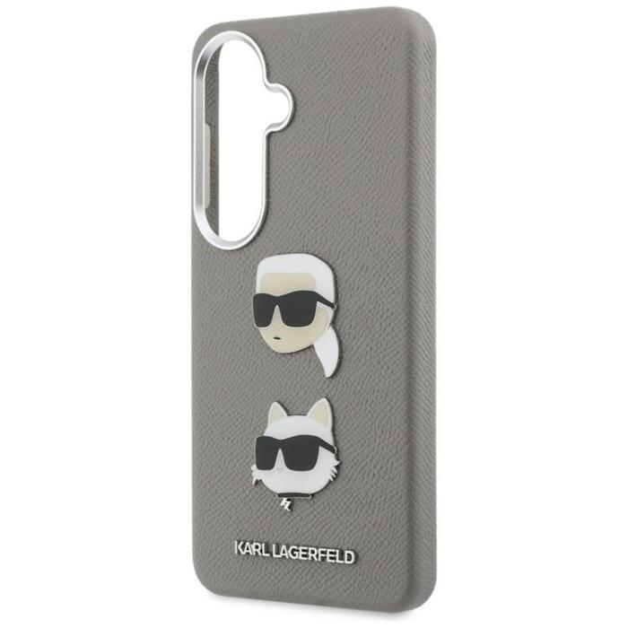 KARL LAGERFELD - Karl Lagerfeld Mobilskal För Galaxy S26 Saffiano Double Heads - Silver