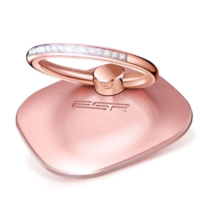 UTGATT5 - ESR Swarovski Phone Ring Rose Guld