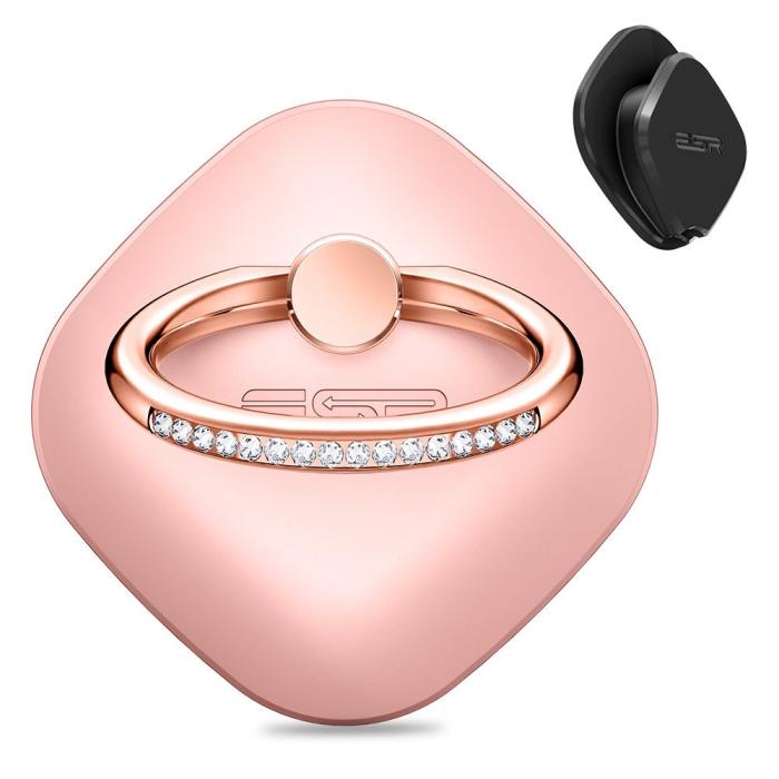 UTGATT5 - ESR Swarovski Phone Ring Rose Guld