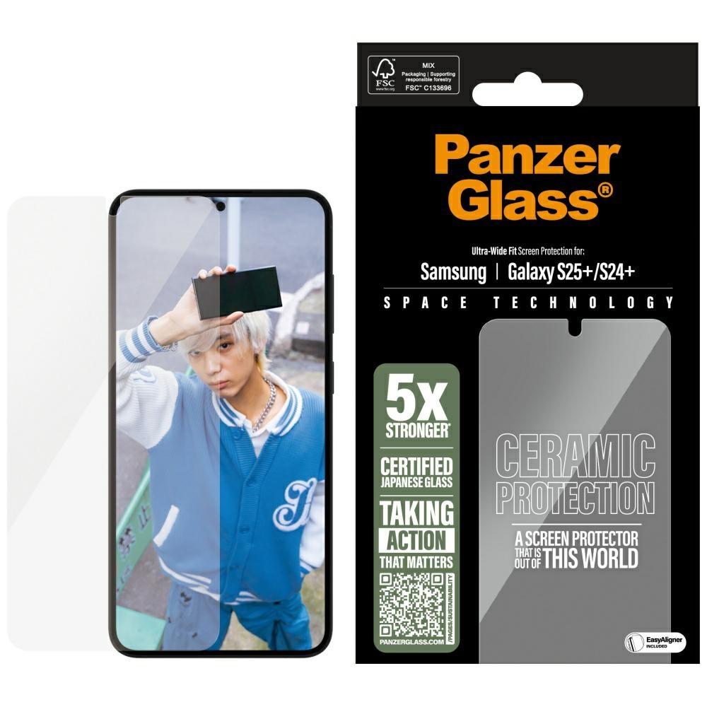 PanzerGlass Galaxy S25 Plus Härdat Glas Ultra-Wide Fit - Keramisk