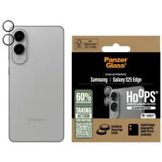 PanzerGlass - PanzerGlass Galaxy S25 Edge Kameralinsskydd H&auml;rdat Glas Hoops - Clear
