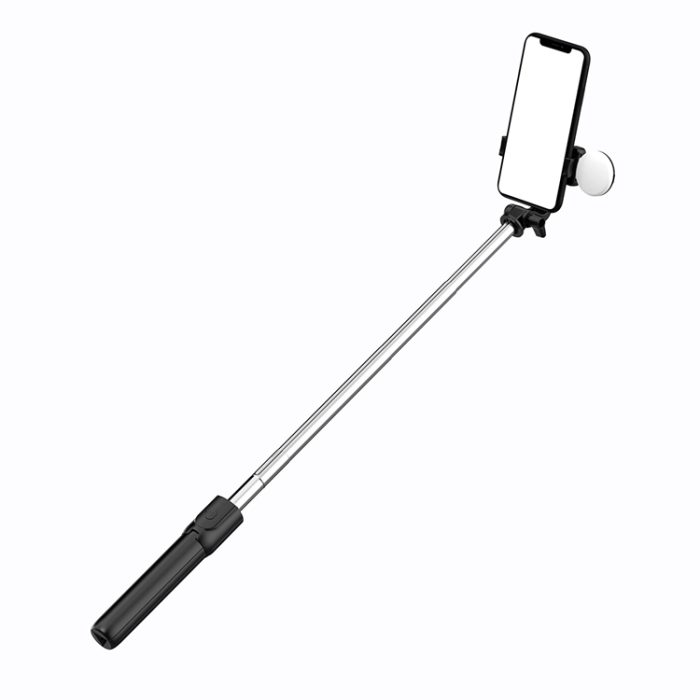 OEM - Selfie Stick WR1YXS Telescopic Tripod 0.71m med Rund Lampa