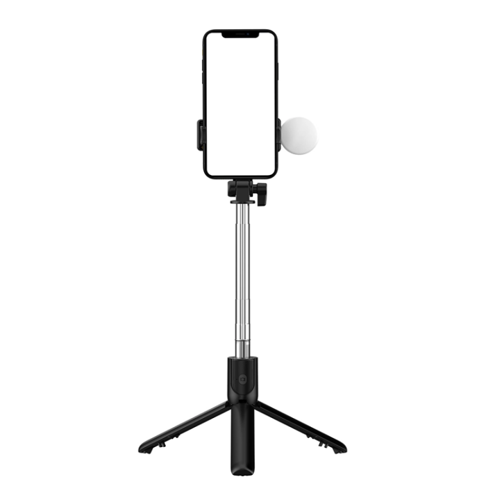 OEM - Selfie Stick WR1YXS Telescopic Tripod 0.71m med Rund Lampa