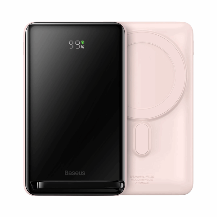 BASEUS - Baseus Trådlös Magsafe Powerbank 10000mAh 20W Magnetic Bracket