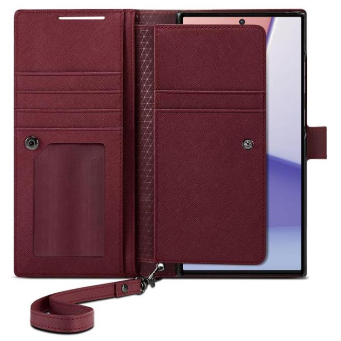 Spigen - Spigen Galaxy S23 Plånboksfodral S Plus - Burgundy