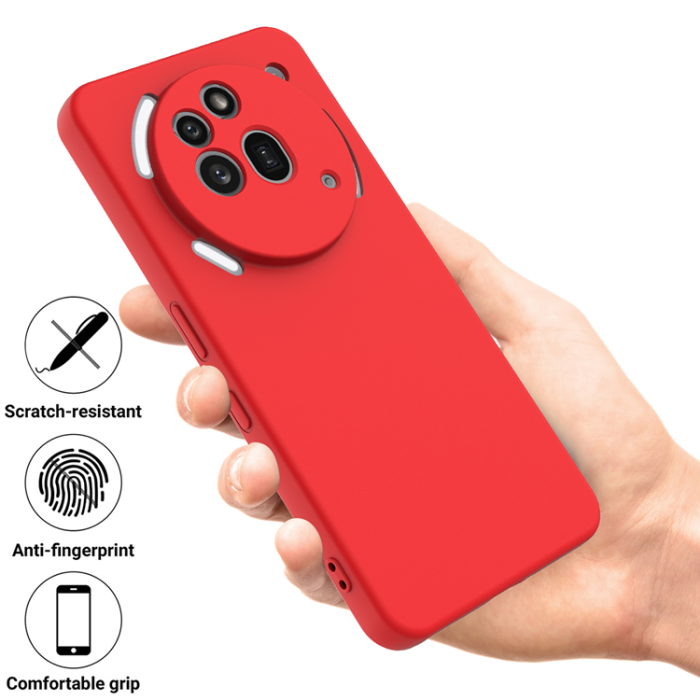 A-One Brand - Nothing Phone (3a) Pro Mobilskal Liquid Silikon med Handrem