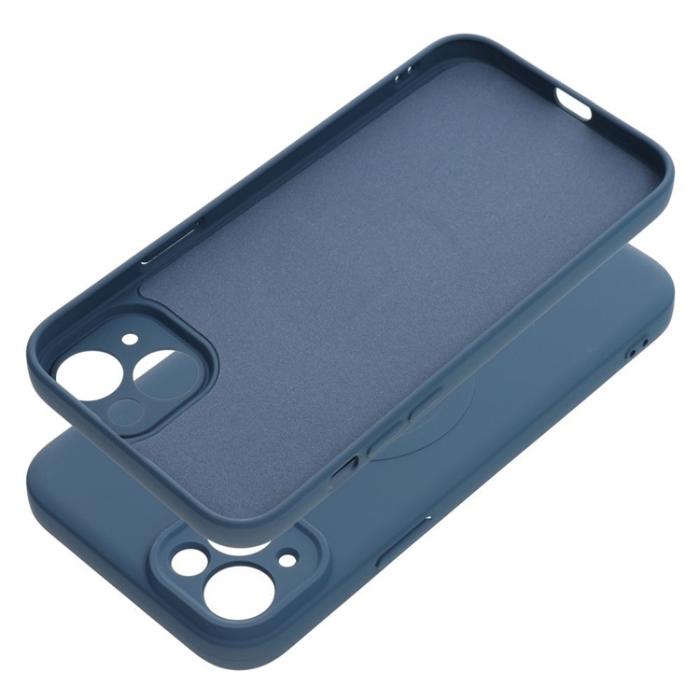 OEM - iPhone 15 Plus Mobilskal Magsafe Silikon - Blå
