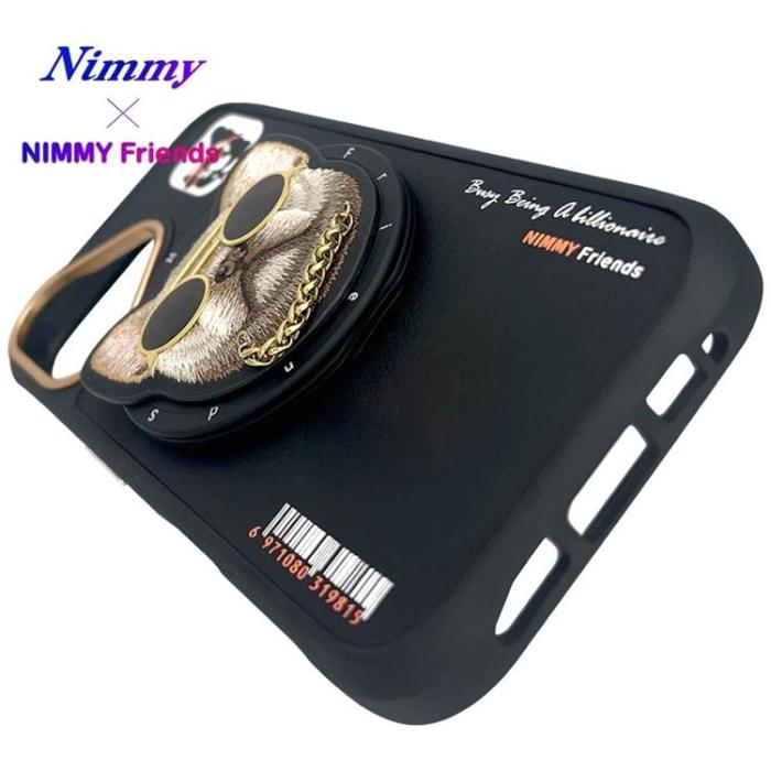 NIMMY - Nimmy iPhone 16 Mobilskal MagSafe Glasses Cool Dog - Svart