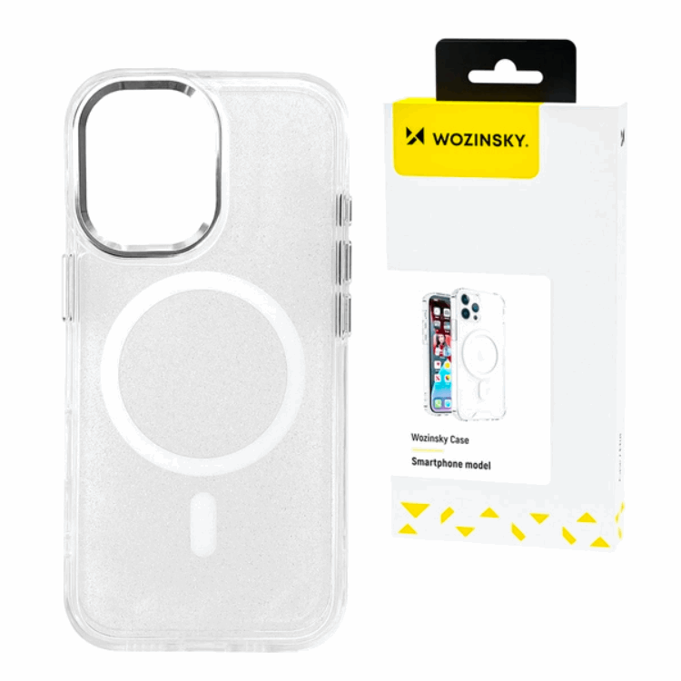 Wozinsky Galaxy S25 Plus Mobilskal Magsafe Glitter - Vit | 2353 | AlltMobil