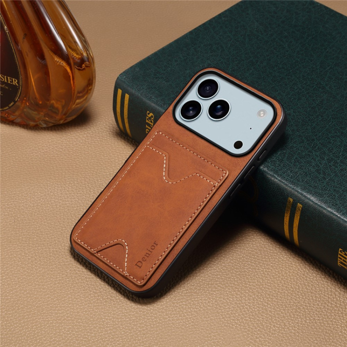 DENIOR - DENIOR iPhone 17 Pro Max Mobilskal Kickstand Korthållare