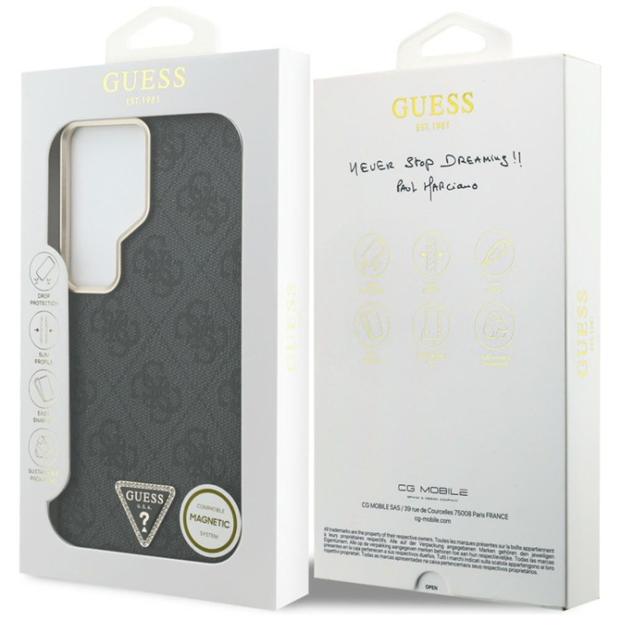 Guess - Guess Mobilskal För Galaxy S26 Ultra MagSafe 4G Triangle Logo - Svart